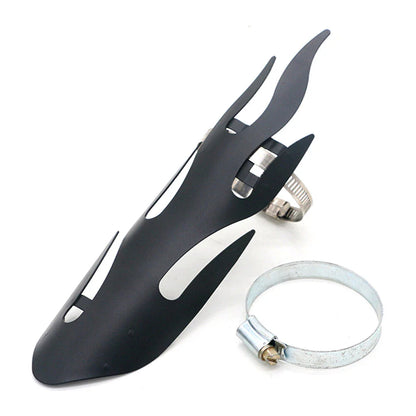 Universal Motorcycle Exhaust Muffler Pipe Heat Shield Cover Heel Guard