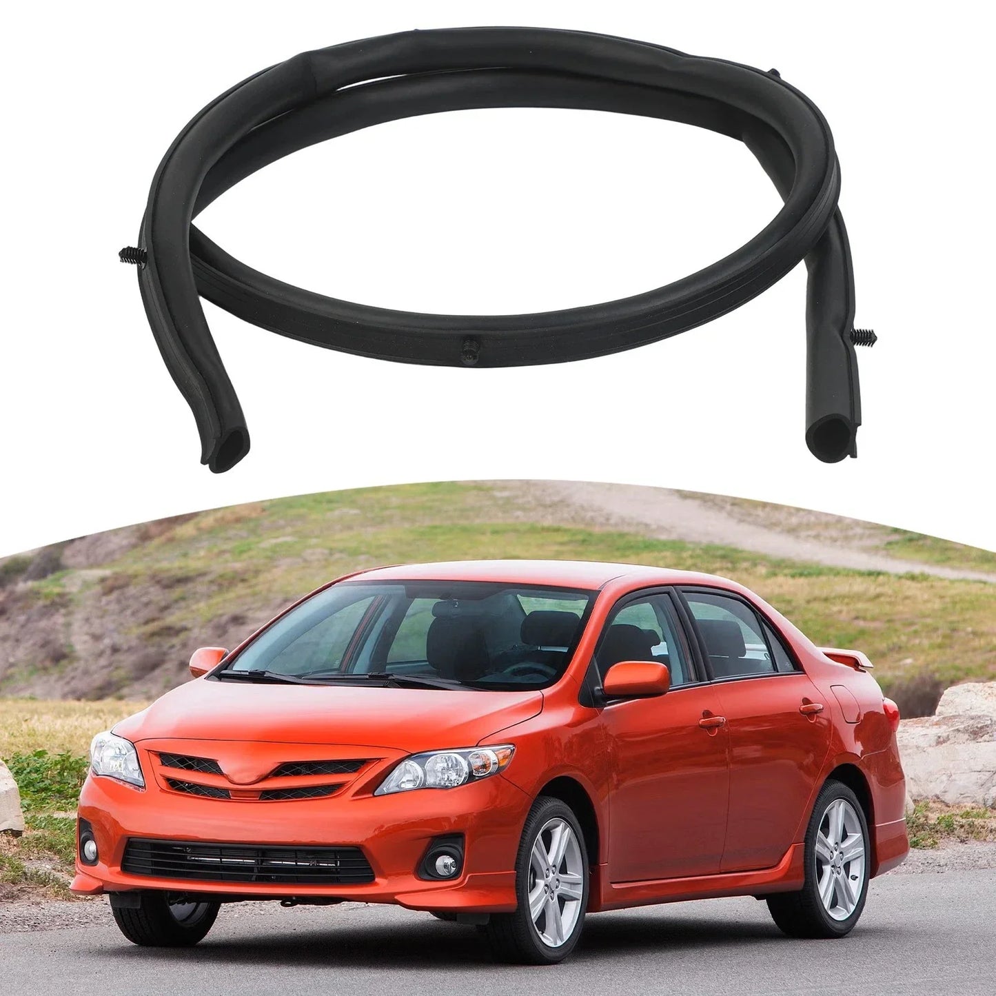 Sealing Strip Back Engine Hood Accessories for Toyota Corolla (2007–2013)