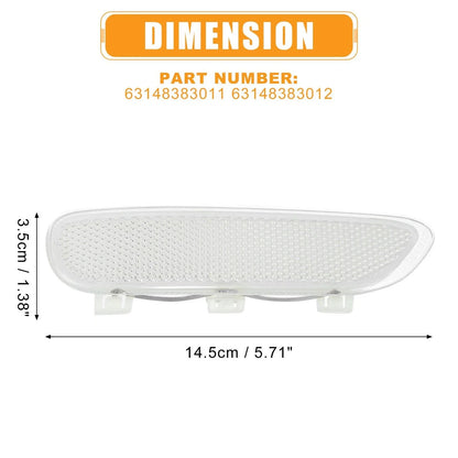 2x Pair Front Bumper Reflector Side Marker for BMW 325Ci 330Ci 323Ci 328Ci