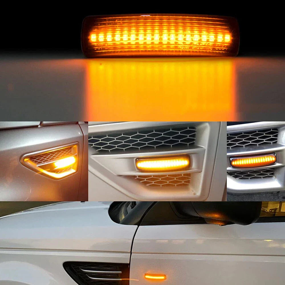 Smoke Lens LED Side Marker Lamps for Land Rover LR2 LR3 LR4 (2007-2015)