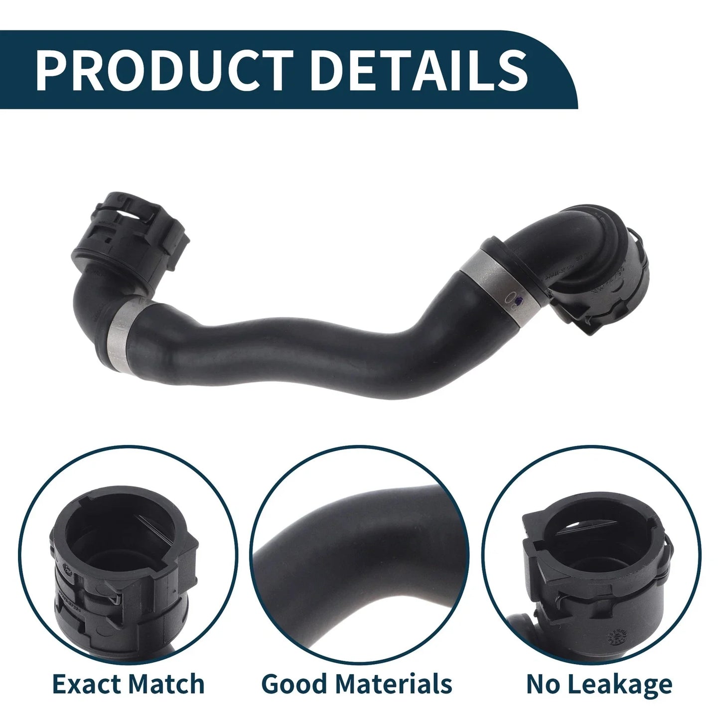 Radiator Hose 2.0L for BMW 530i Base Coolant Pipe (2017-2023)
