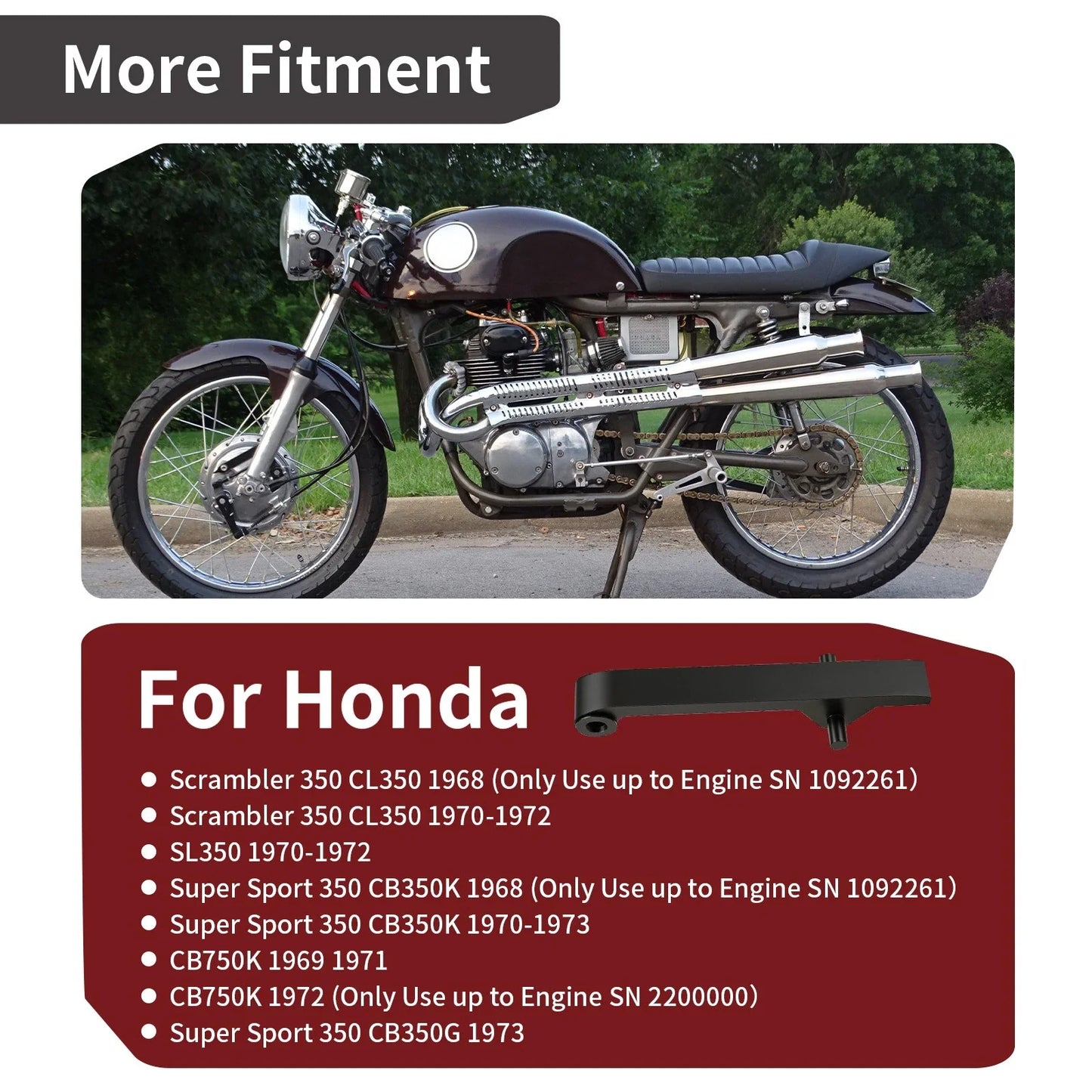 Cam Chain Guide for Honda Scrambler 350 CL/SL/CB350/CB750K (1968–1978)