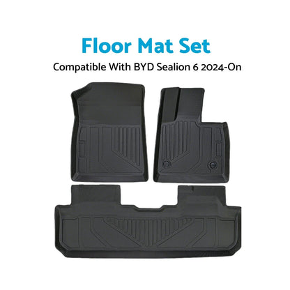 TPE Waterproof Anti-Slip Floor Mat Set for BYD Sealion (2024-On)