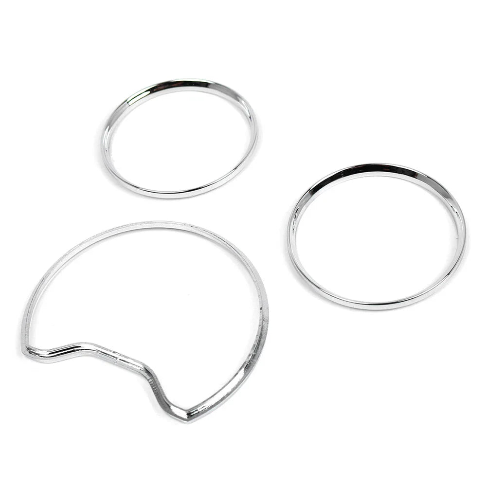 Speedometer Gauge Dial Rings Bezel Trim for Mercedes Benz C E CLK Class (2003-2009)