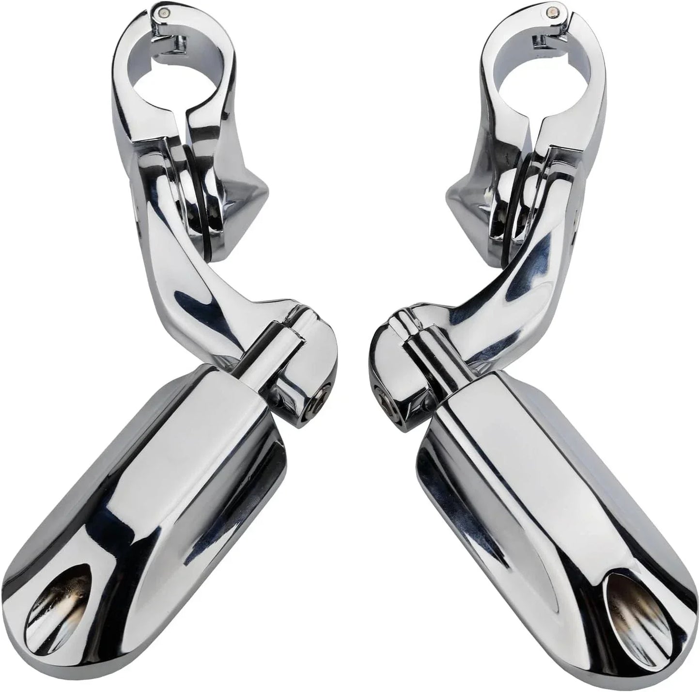 1-1/4" Chrome Highway Foot Pegs for Harley Davidson