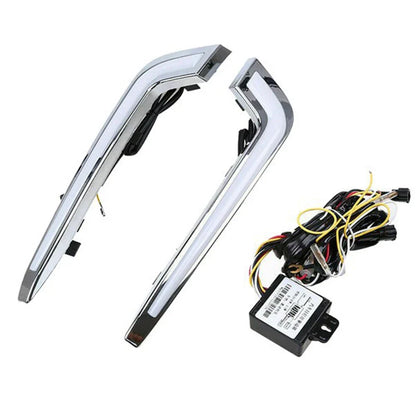 Daytime Running Light Fog Lamp Set White & Yellow for Cadillac XTS (2013-2017)