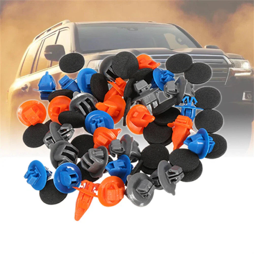 60 x Front Door Trim Body Repair Clips for Toyota Prado (2003-2009)