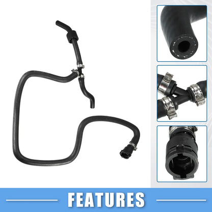 Engine Coolant Hose 4.4L V8 for BMW X5 (2004 - 2006) Rubber Black