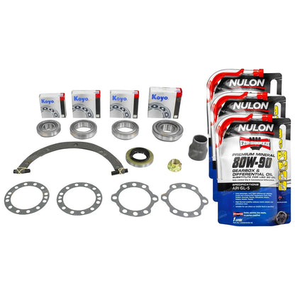 Rear Diff Rebuild Kit + Oil for Toyota Landcruiser HDJ78 HDJ79 HDJ80 (1990–2001)