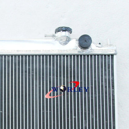 Aluminum Radiator + Fan for Nissan Navara D22 R50 1997-2001 Diesel