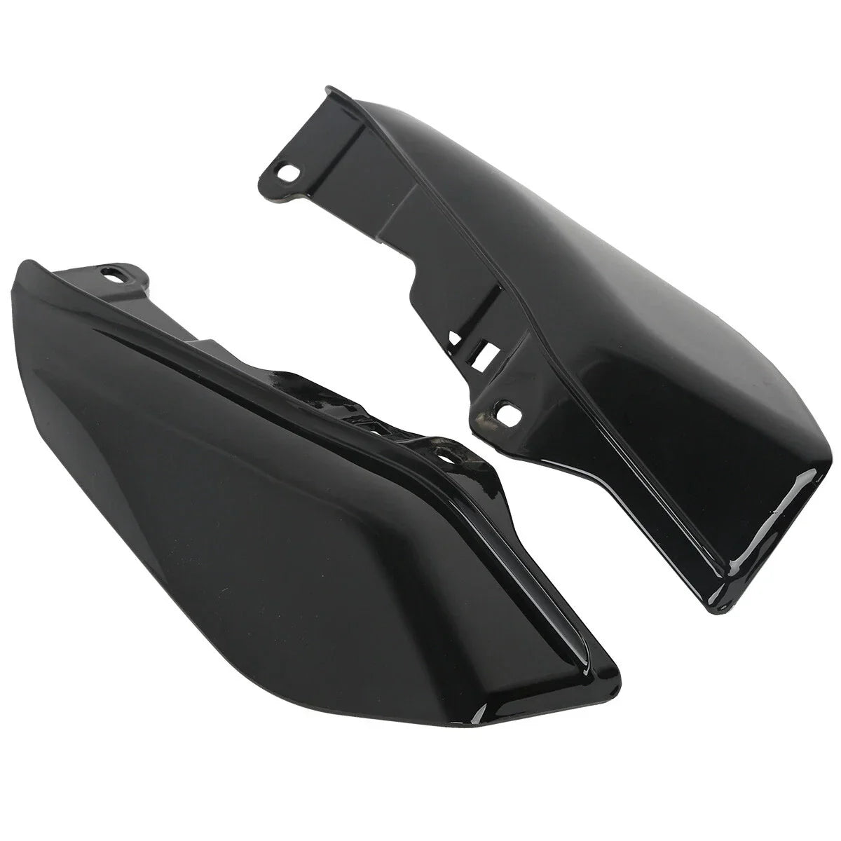 Black Mid-Frame Air Deflectors for Harley Touring Road Street Glide (2009-2023)