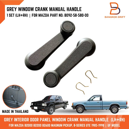 Grey Door Window Crank Handle for Mazda B-Series Ute (1985-1993)
