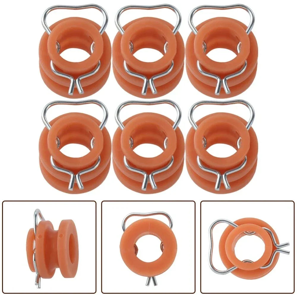 6Pcs Window Regulator Roller Bushings for Ford Truck, Mustang (1961-1972, 1965-1968)