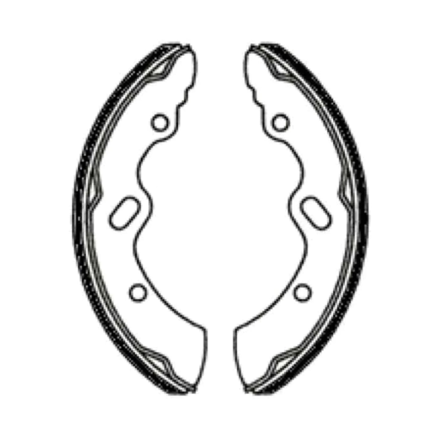 4 x Brake Shoe Linings for MITSUBISHI CANTER