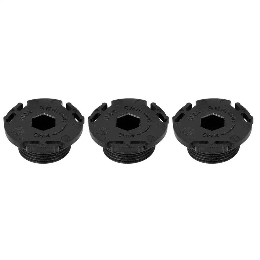 3 x Engine Oil Drain Plug ABS Black for BMW 320i 328i 528i (2012-2016)