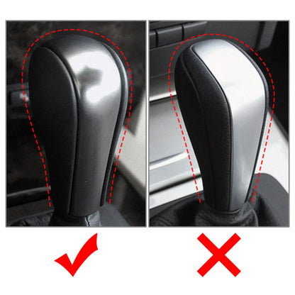 Dark Grey Gear Shift Knob Cover for BMW 3 5 Series X3 X5 E60 E61 E90 E92 (2006-2013)