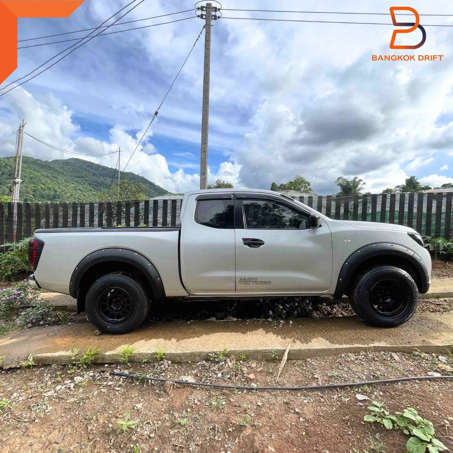 Black Fender Flare Arch for Nissan Navara D23 DX RX (2015-2019)