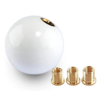 Round Ball Shift Knob +3 Adapters for Manual Gear Shifter Universal