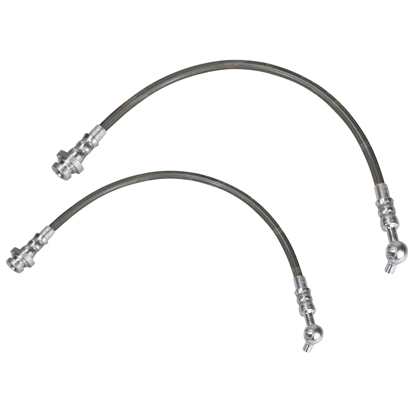 Front Left & Right Braided Brake Lines for Patrol GQ Y60 + Ford Maverick