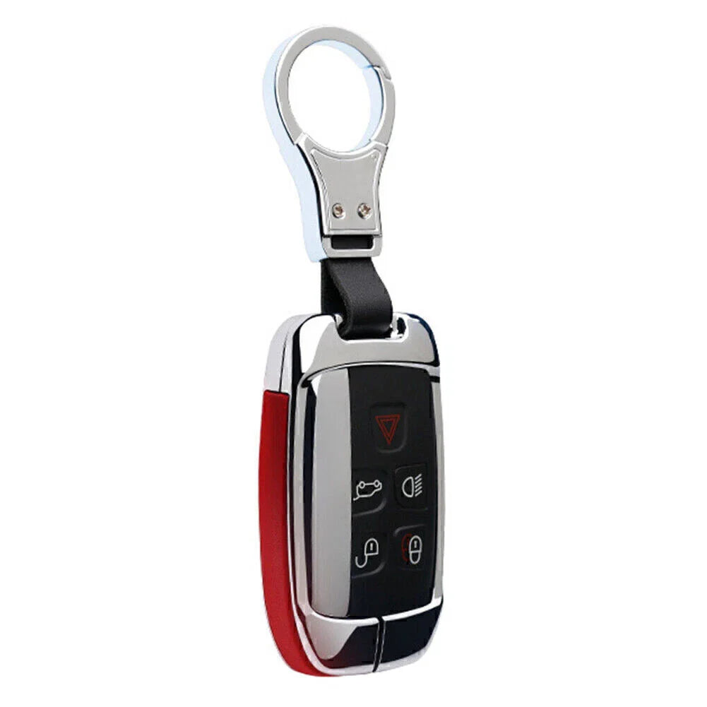 Leather Key Fob Cover Case for Land Rover Discovery, Range Rover, Jaguar