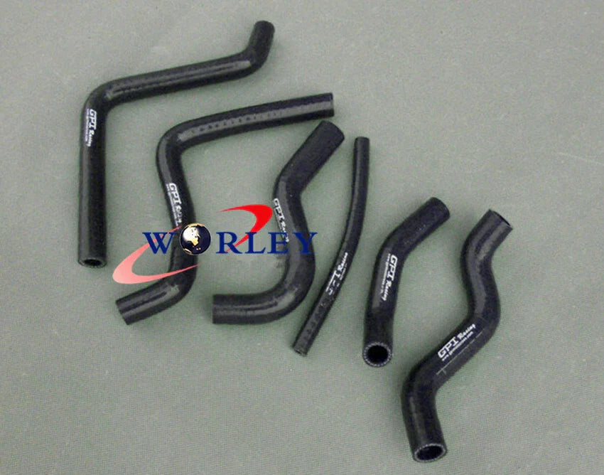 Aluminum Radiator & 6 Hose Set for Honda CR125R CR125 (2000-2001)