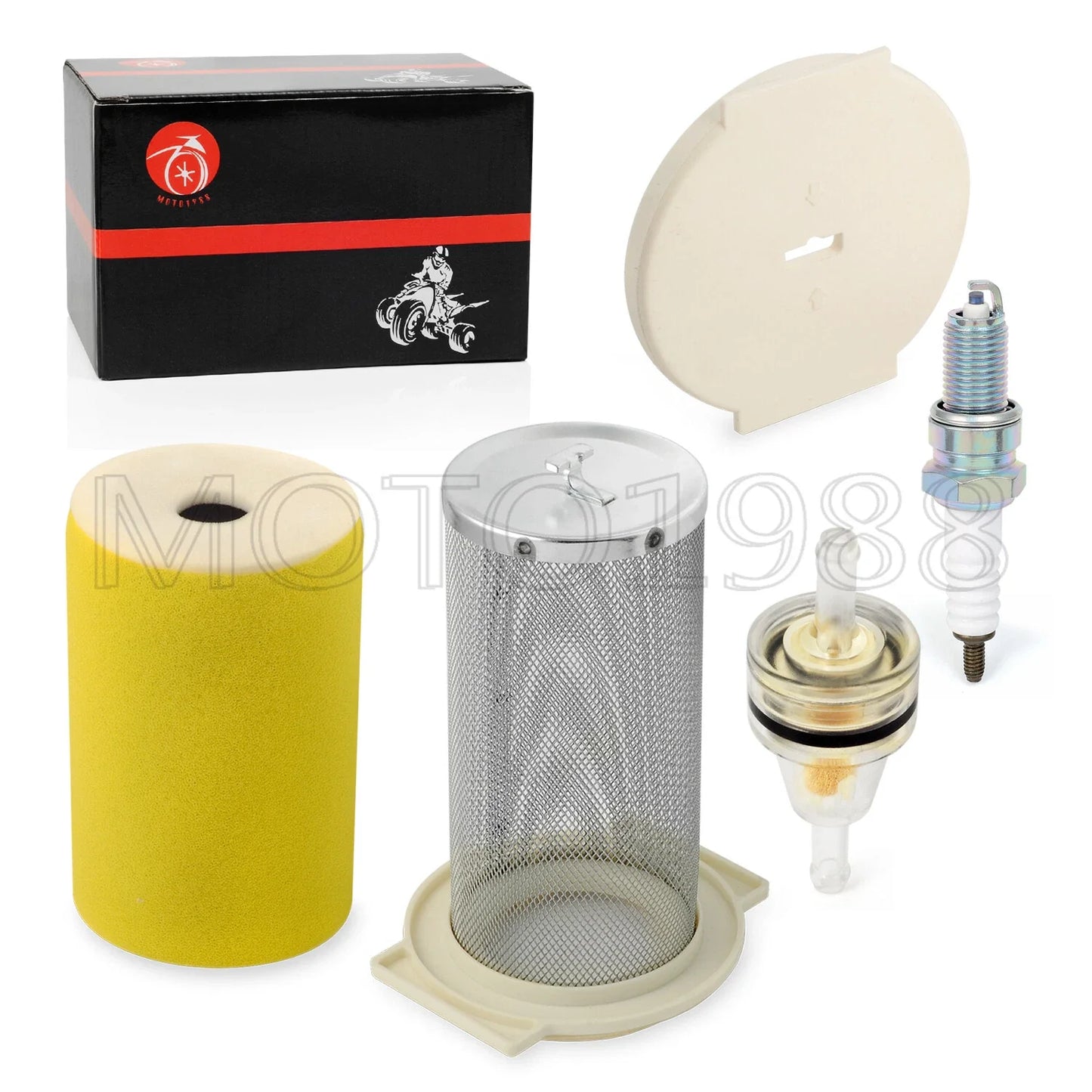 Air Filter Guide End Cap Kit for Yamaha Kodiak (1993–1999)