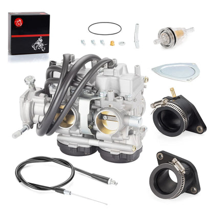 Carb&Throttle Cable&Intake Manifold for Yamaha Raptor 660 YFM660R (2001–2005)