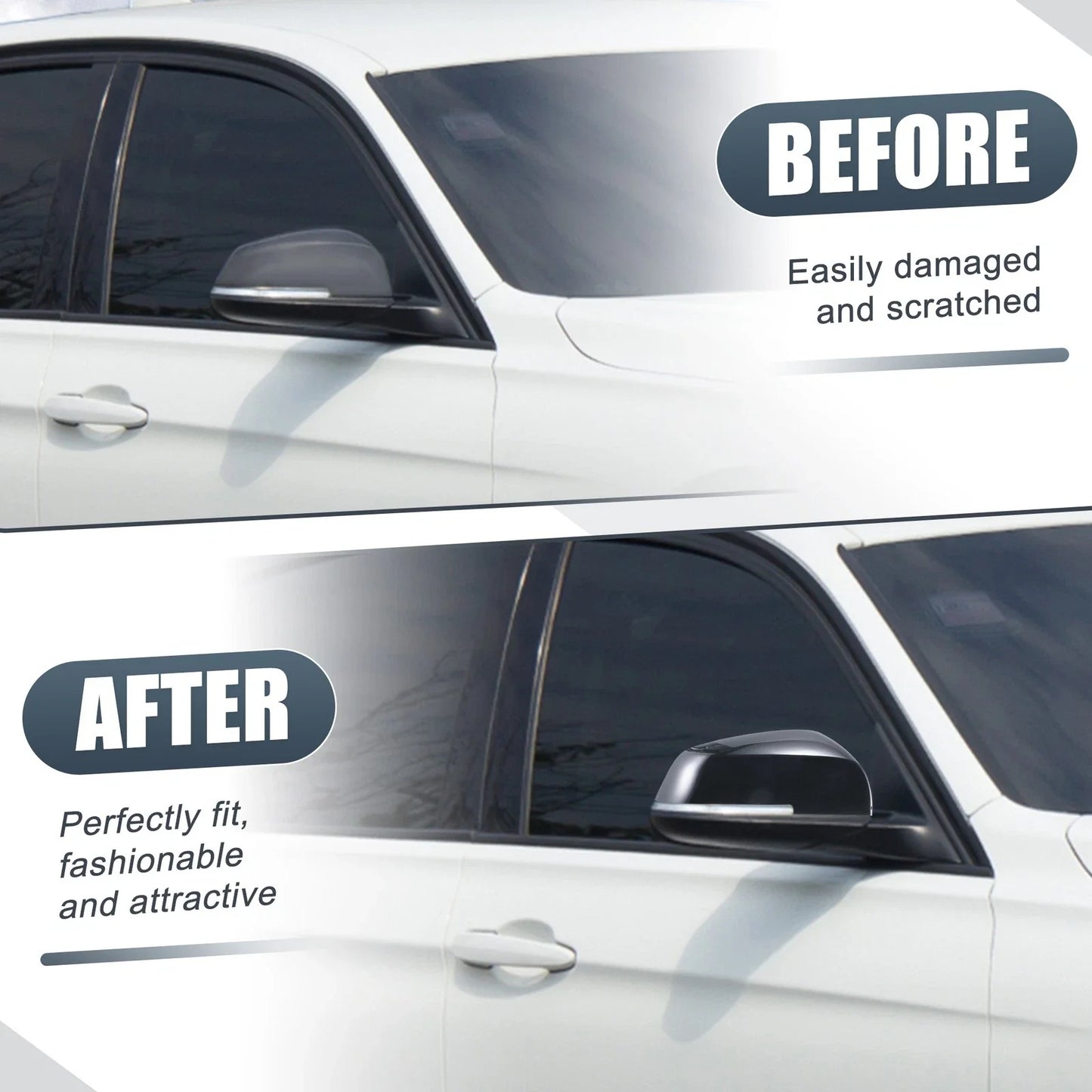 Rearview Mirror Cover Cap Gloss Black for BMW 328i 125i 330i 320i 220i