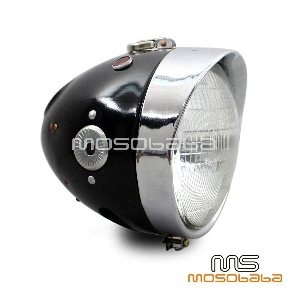 Retro Visor Headlight for BMW M1 M72 R75 R71 KS750 Dnepr Ural Sidecar