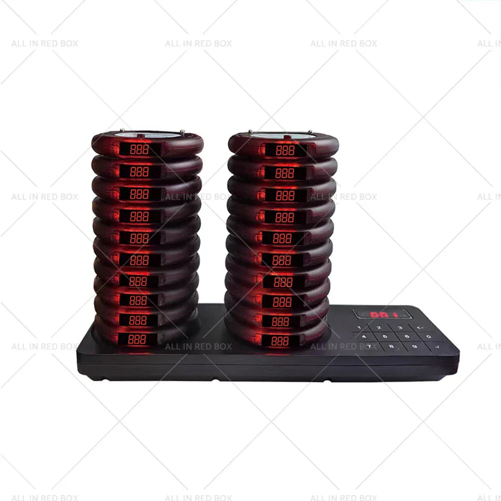 20 x Waterproof Wireless Restaurant Pager System for Food Truck