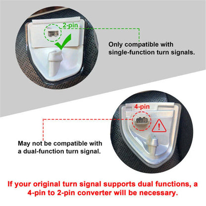 LED Side Mirror Turn Signal Light Clear Lens Amber for Dodge RAM (2009-2018)