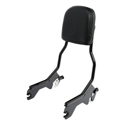 Black Sissy Bar Backrest Pad for Harley Softail Low Rider FXLR FLSB (2018-2025)
