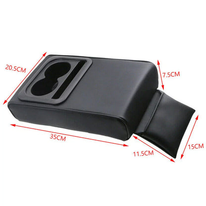 Arm Rest Cushion Pad for Car Center Console - PU Leather (Fits Various Models)