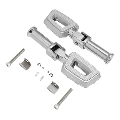 Chrome Passenger Foot Pegs Bracket for Harley Softail Heritage Classic (18-25)