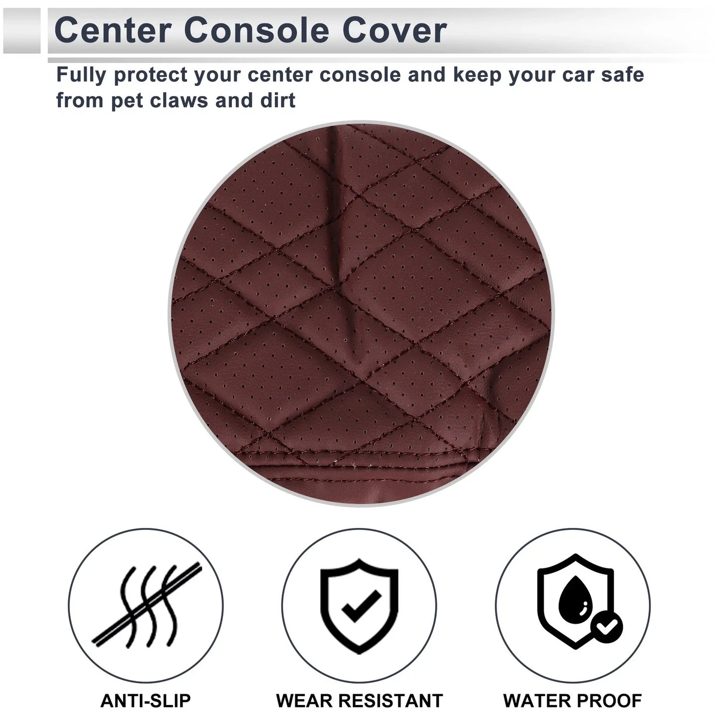 1 Pc Center Console Cover Wine Red for BMW X1 (2023 - 2024)