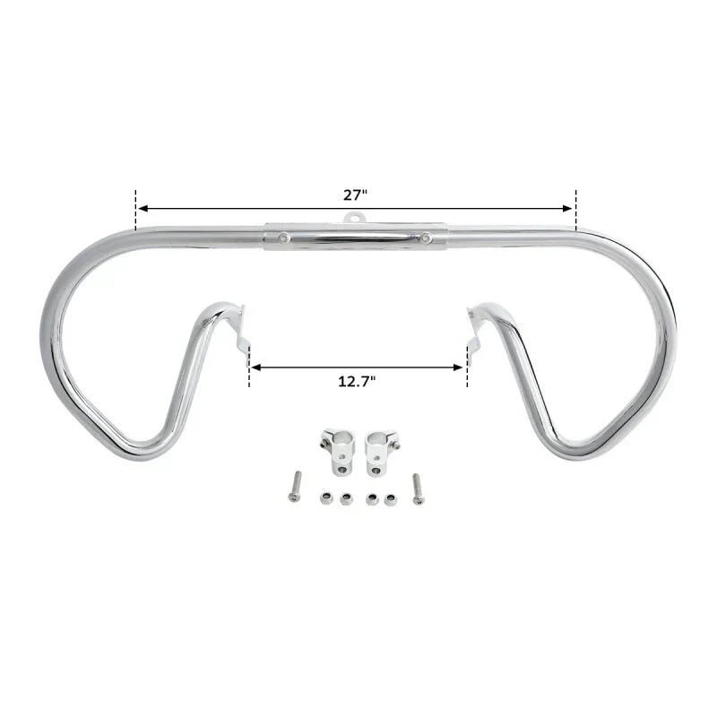 Engine Guards Crash Bar for Harley V-Rod Muscle VRSCA Chrome/Blk (2002-2017)