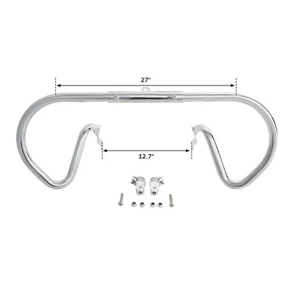 Engine Guards Crash Bar for Harley V-Rod Muscle VRSCA Chrome/Blk (2002-2017)