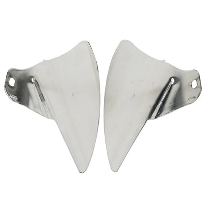 Chrome Saddle Shield Heat Deflectors for Harley Touring Road King (2009-2023)