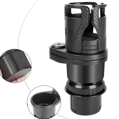 Car-Mounted Water Cup Holder 1-to-2 Split Rotating Double-Layer for Car
