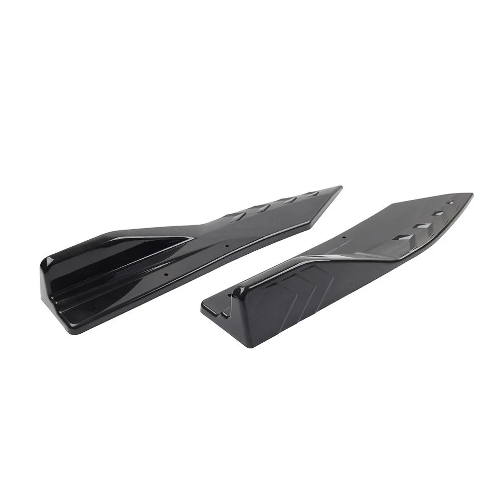 Blk Universal Rear Bumper Strip Lip Spoiler Diffuser Protector for Car