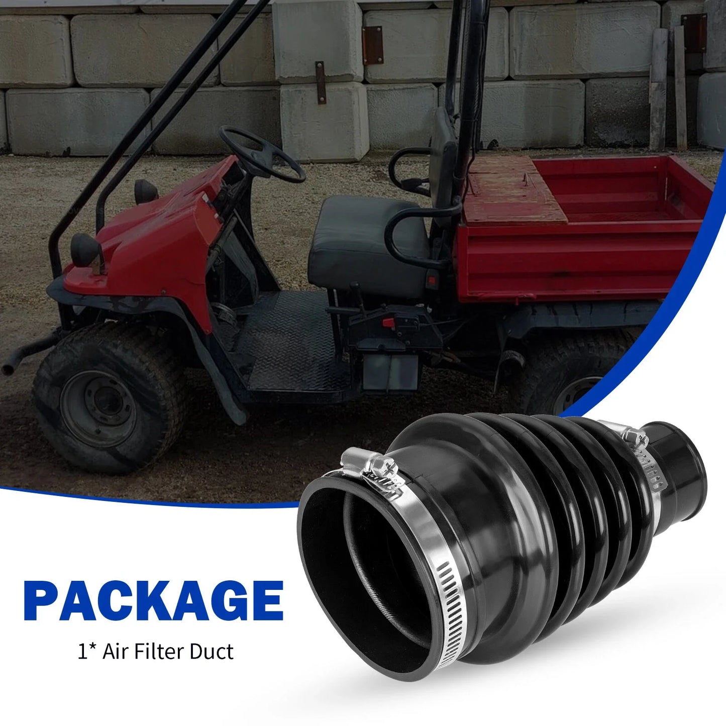Air Filter Duct w/Clamp for Kawasaki Mule 520/550 (1998-2001)