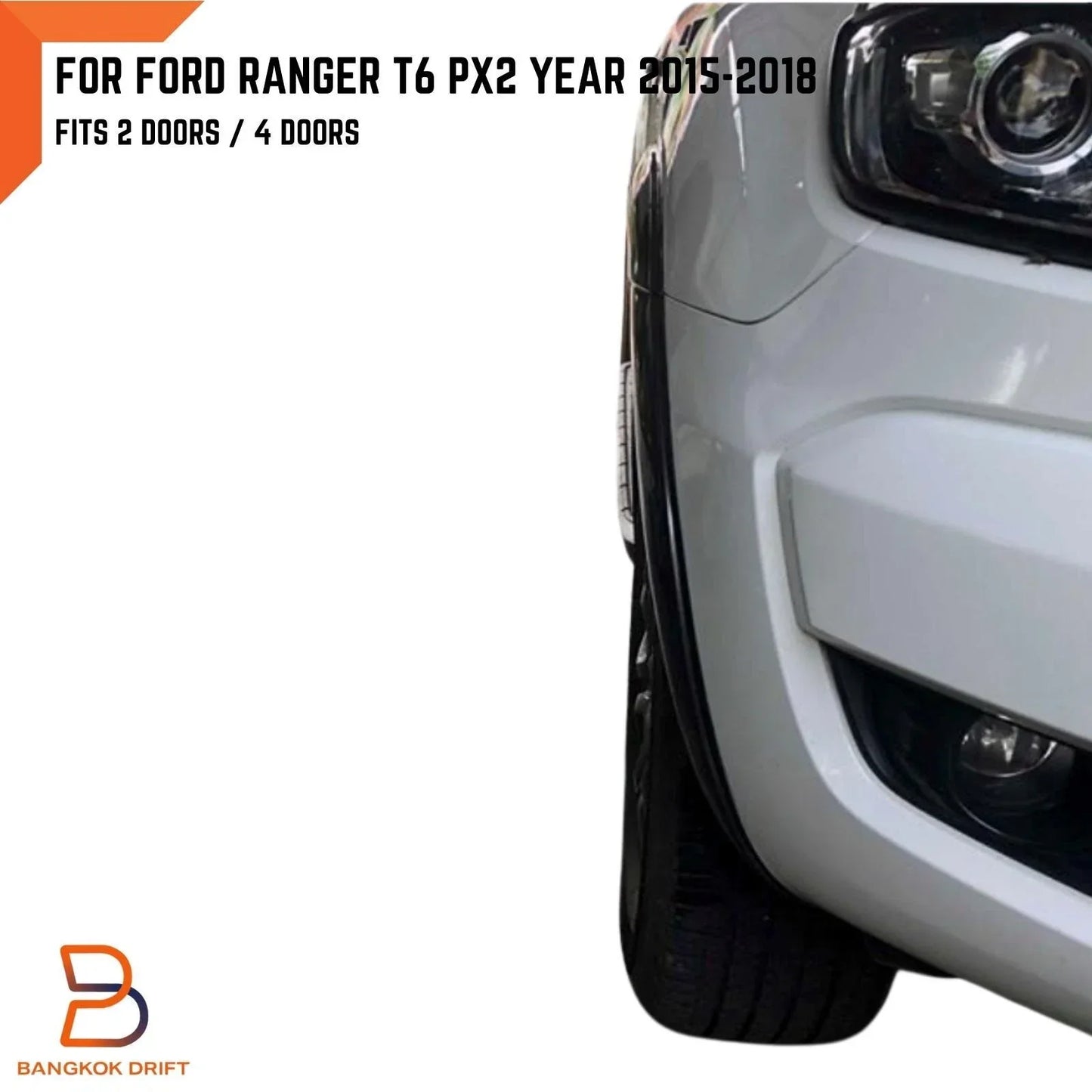 3" Slim Fender Flares for Ford Ranger T6 (2015-2018)
