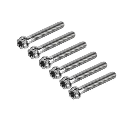 6pcs M10x55mm Titanium Torx Head Flange Bolts for Motorcycle Bike