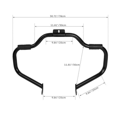 Mustache Highway Engine Guard Crash Bar for Harley Softail Slim Fatboy (2000-2017)