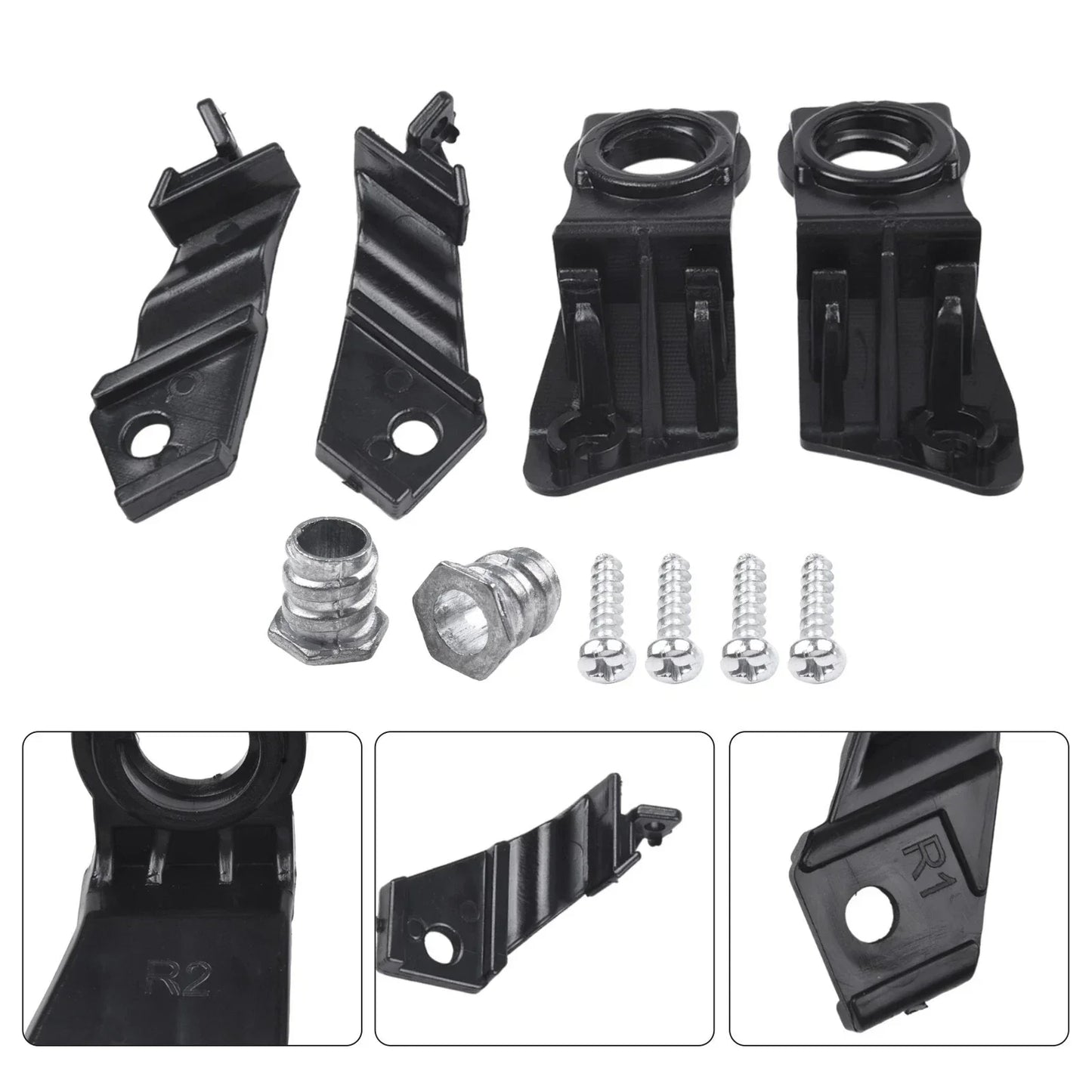 2 x HEADLAMP HEADLIGHT BRACKET TAB REPAIR for GOLF MK5 (2003–2009)