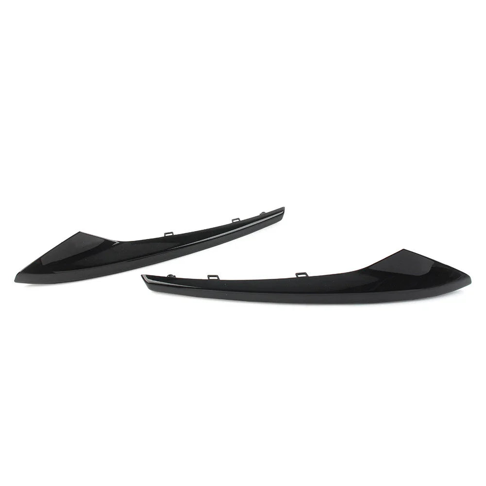Black Front Bumper Outer Grill Covers for Jaguar XE R-Sport (2015-2019)
