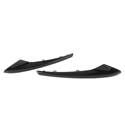 Black Front Bumper Outer Grill Covers for Jaguar XE R-Sport (2015-2019)