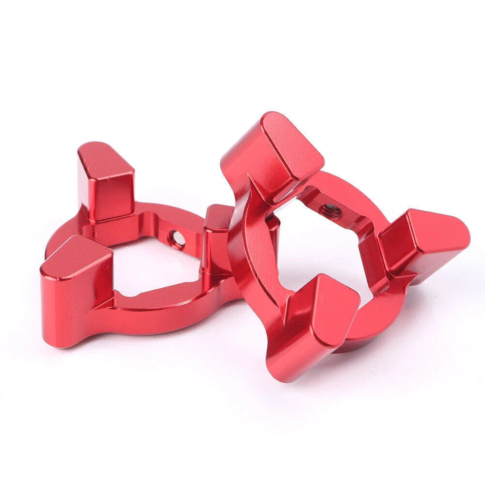 Red CNC Aluminum Fork Preload Adjusters for Motorcycle Universal (22mm)