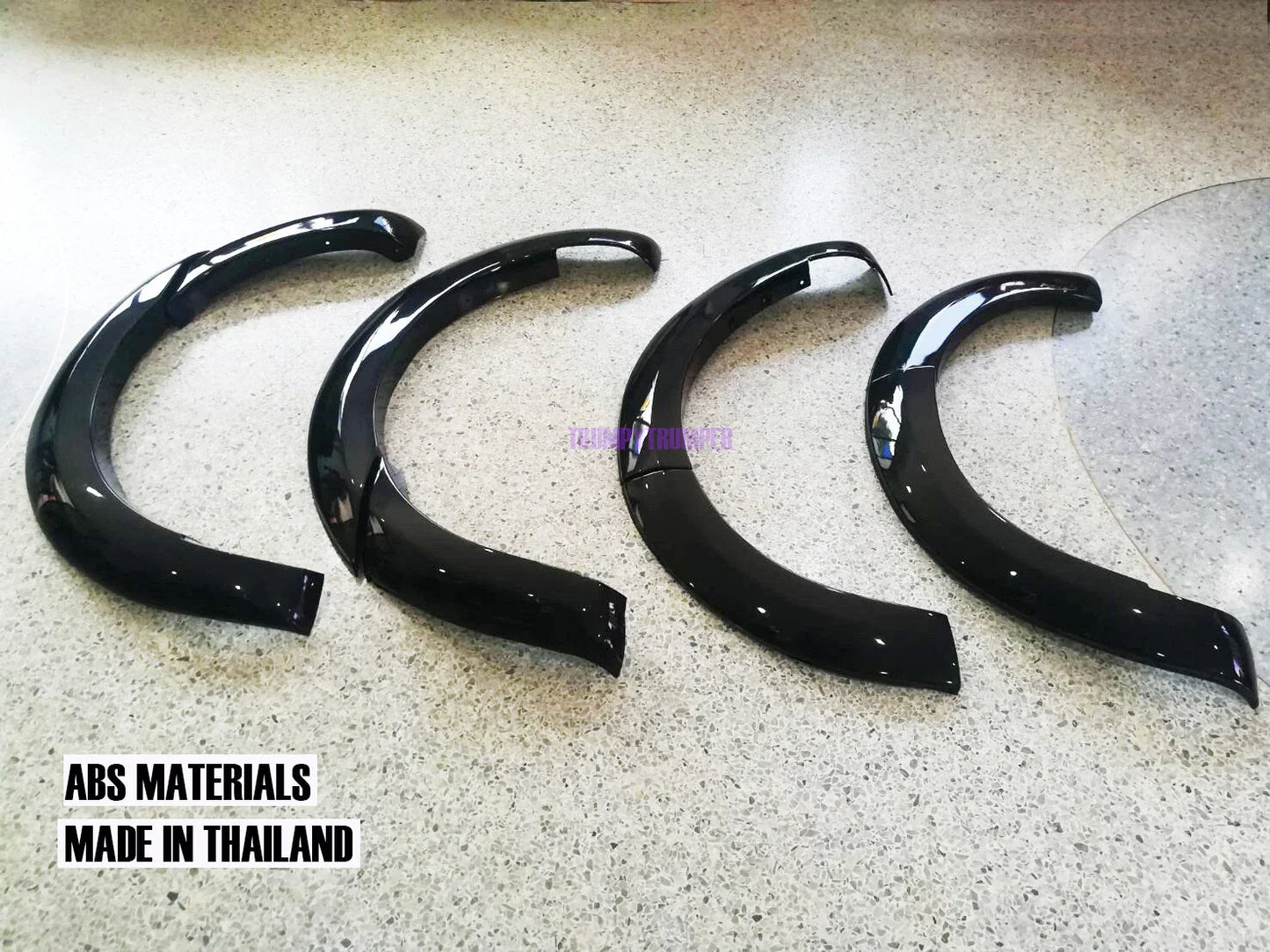 Glossy Black Fender Flares for Ford Everest UAII 2018-2021 SUV