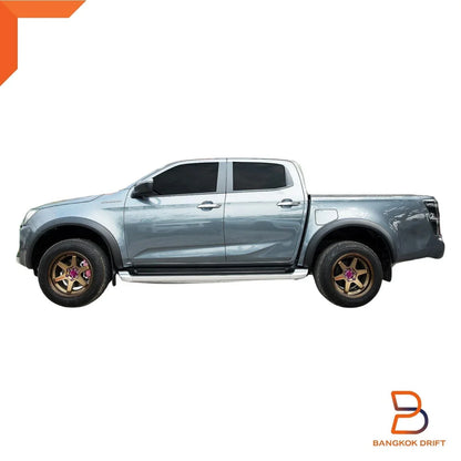 3" Slim Matte Black Fender Flares for Isuzu D-Max (2020-2023)